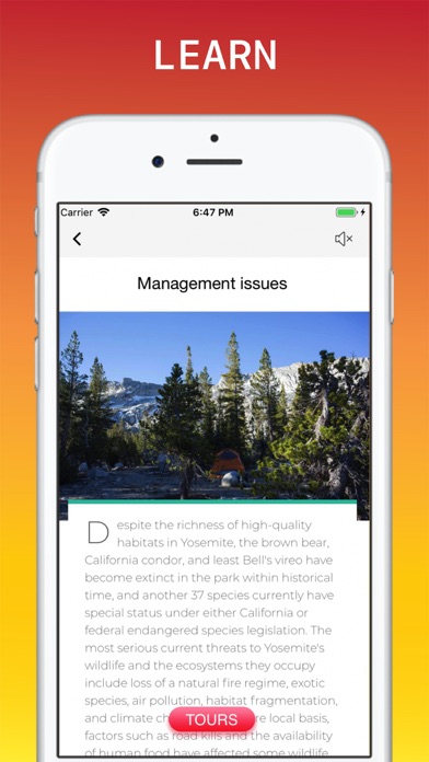 Yosemite National Park Screenshot