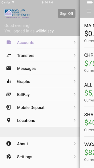 Katahdin FCU MobileConnection Screenshot