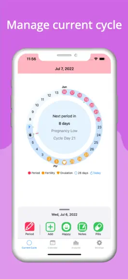 Game screenshot Period Tracker: Her Calendar apk