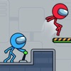 Icon Red and Blue Stickman Game