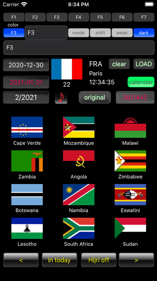 #3. number days (iOS) Podle: masayuki morisita