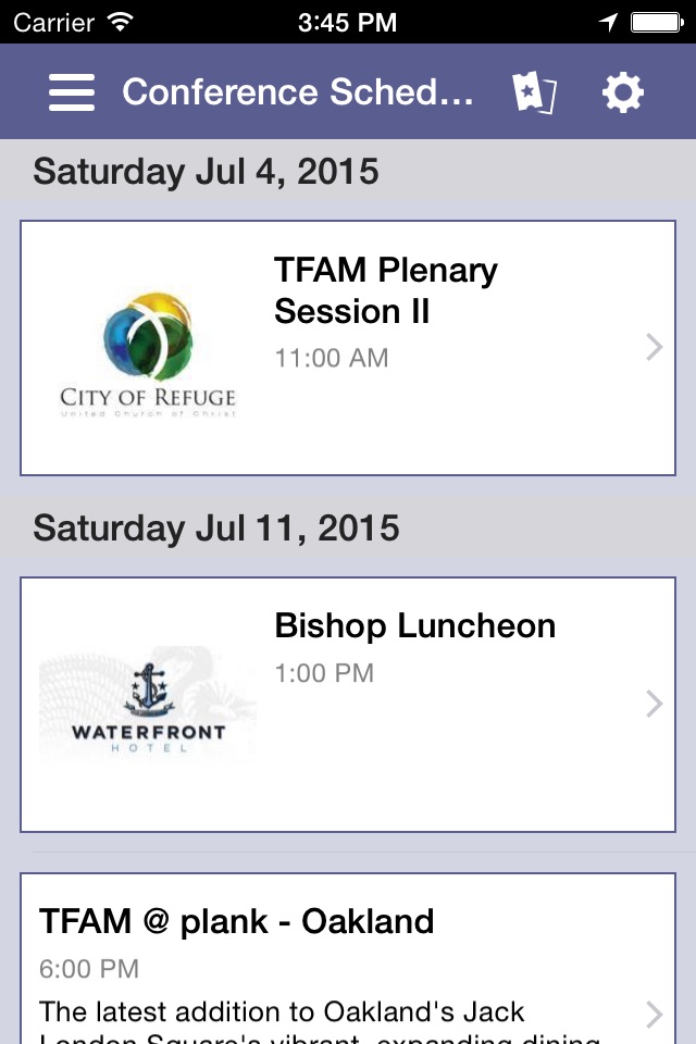 TFAM Convocation screenshot 2