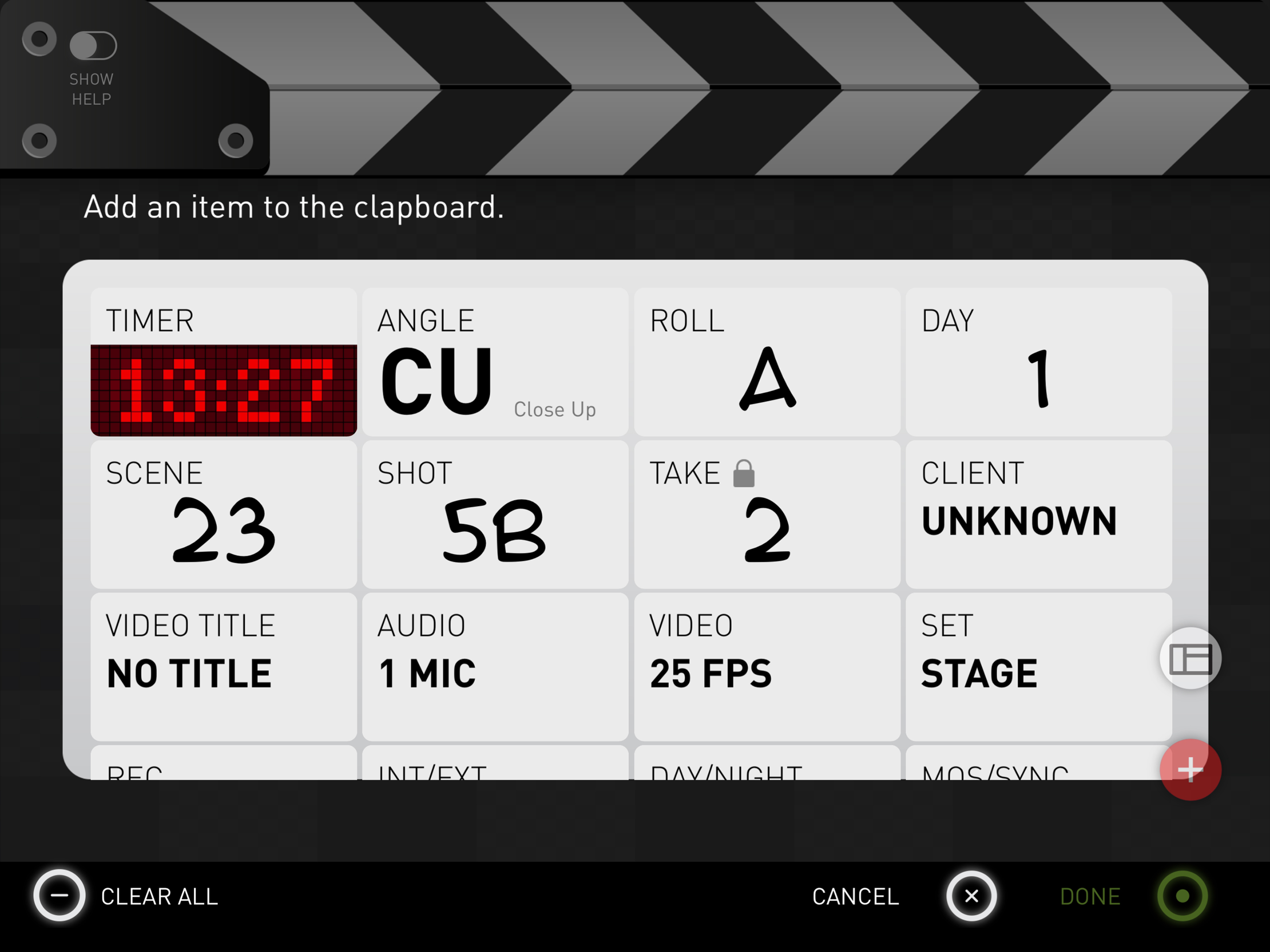 DSLR Clapperboard