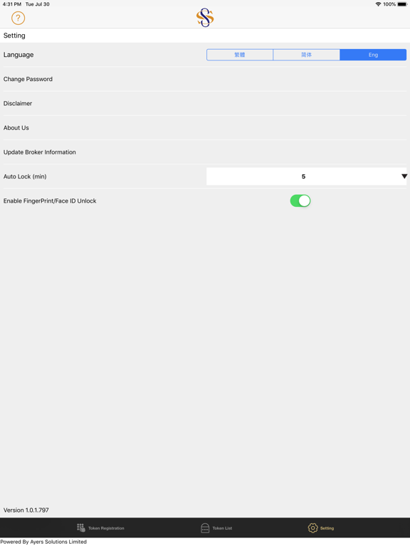 App screenshot