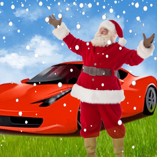 Racing Car Christmas Games 3D Icon