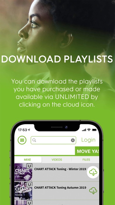 MOVE YA!, Fitness Music Player Screenshot