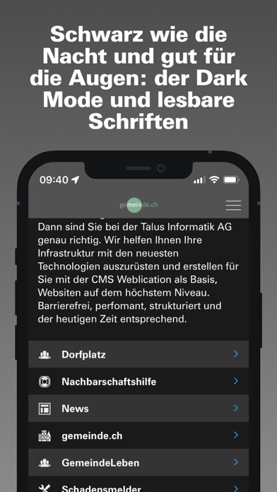 Gemeinde.ch Screenshot