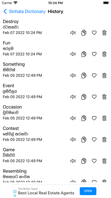 Smart Sinhala Dictionary Screenshot
