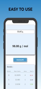 Molar Mass Calculator Pro screenshot #3 for iPhone