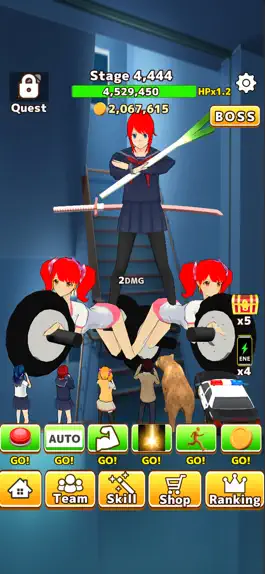 Game screenshot Incremental school tap battle mod apk