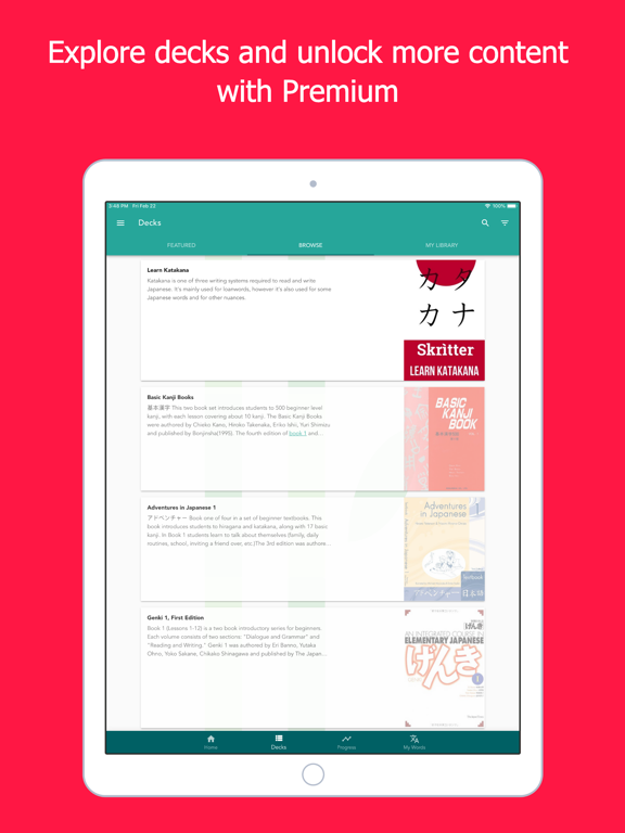 Skritter: Write Japanese iPad screenshot 5 - Education app