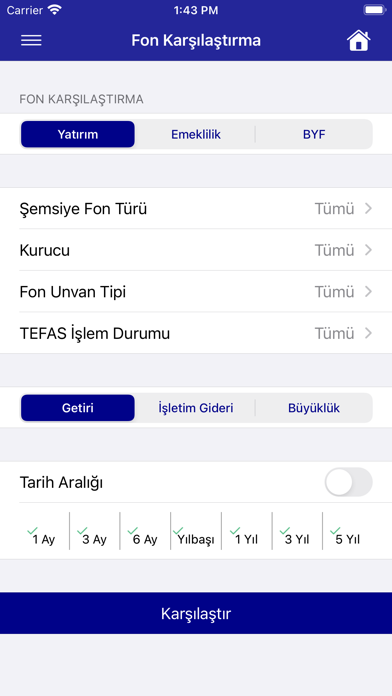 Takasbank TEFAS Screenshot