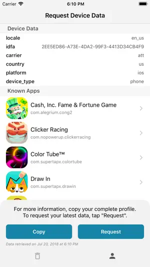 Privacy Management screenshot 2