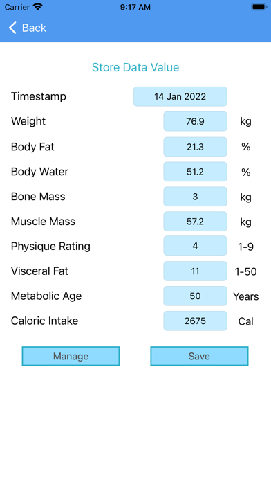 Health for Tanita Screenshot