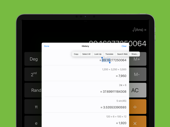 Screenshot #6 pour OneCalc+: Calculatrice