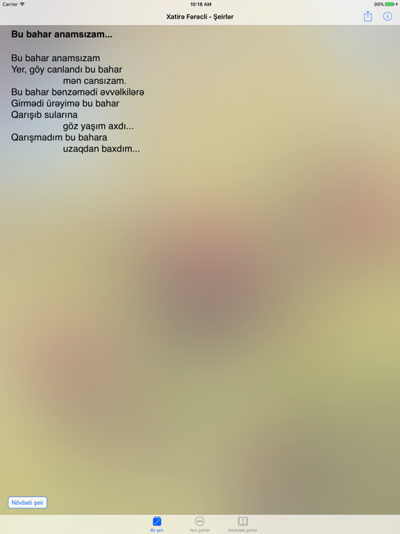 Screenshot #6 pour Xatirə Fərəcli - Şeirlər