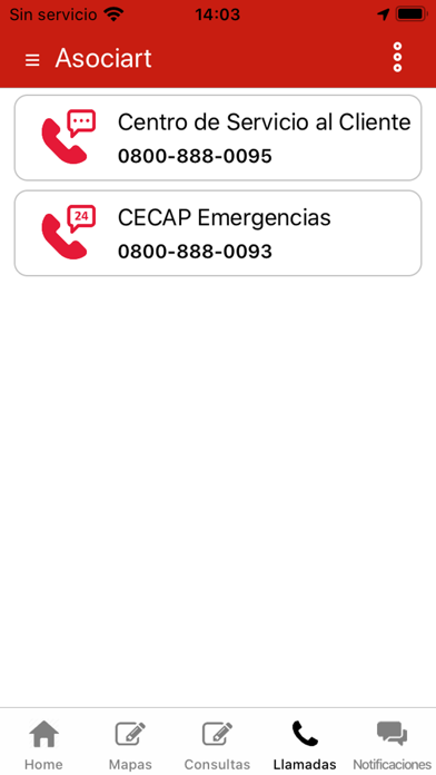 Asociart Mobile Clientes Screenshot