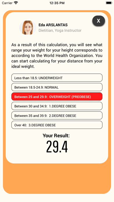 Ema Nutrition Screenshot