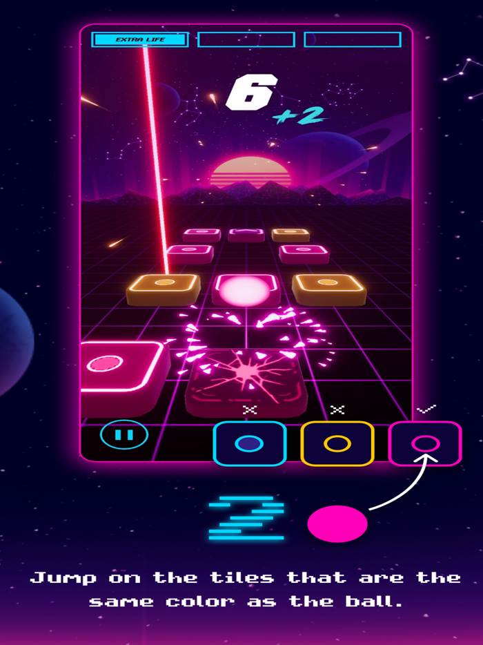 Bally Jump 3D ball hop tiles