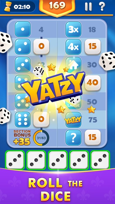 Screenshot #1 pour Yatzy Cash - Win Real Money