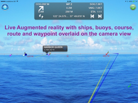 SeaNav iPad app afbeelding 4