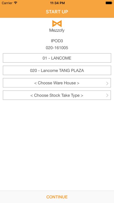 Mezzofy STOCKTAKE Screenshot