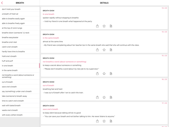 Screenshot #4 pour Body Eyes idioms in English
