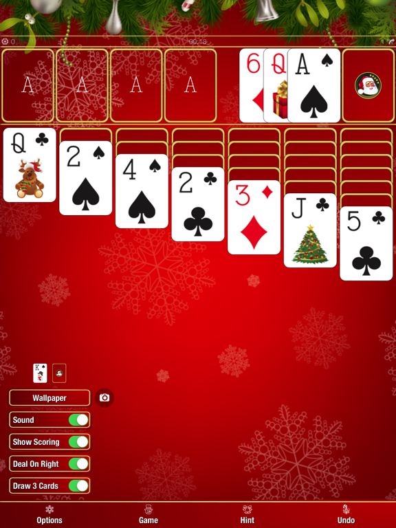 Screenshot #4 pour A Christmas Solitaire