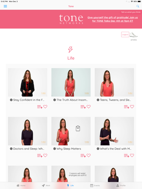 Tone Networks:Advice On Demand iPad screenshot 4 - Lifestyle app