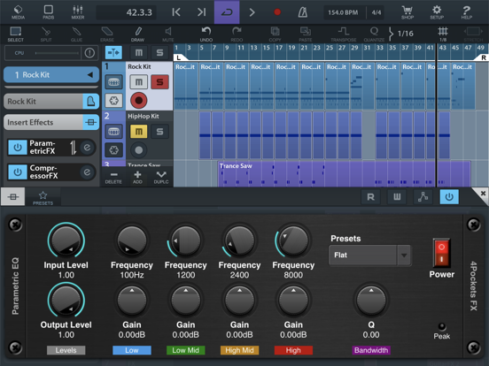 Parametric EQ AUv3 Plugin iPad app afbeelding 2