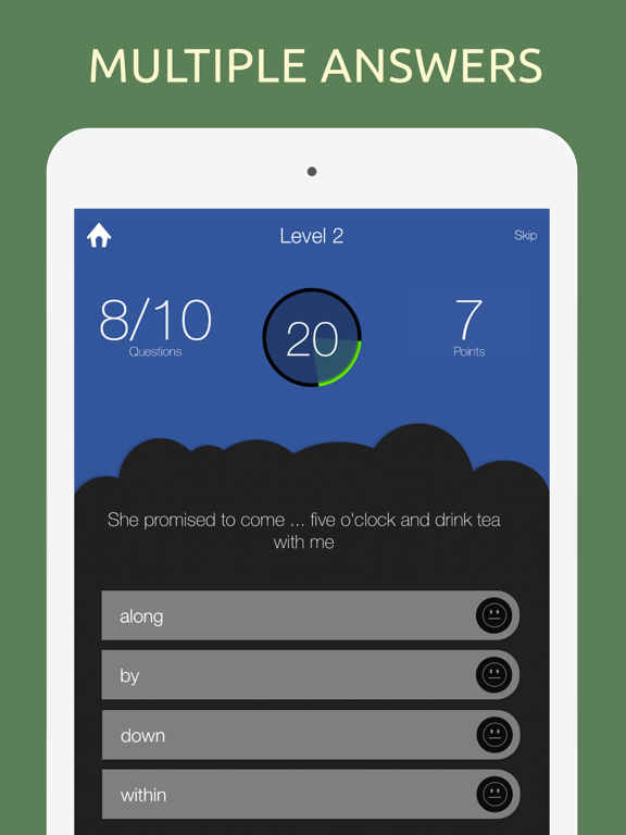 Screenshot #5 pour English Prepositions Quiz Test