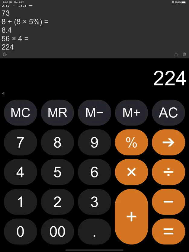 App screenshot for Calculator Easy HD