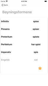 Norwegian Verb screenshot
