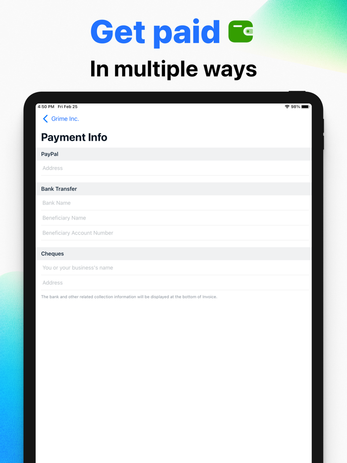 Invoice App Estimate Maker
