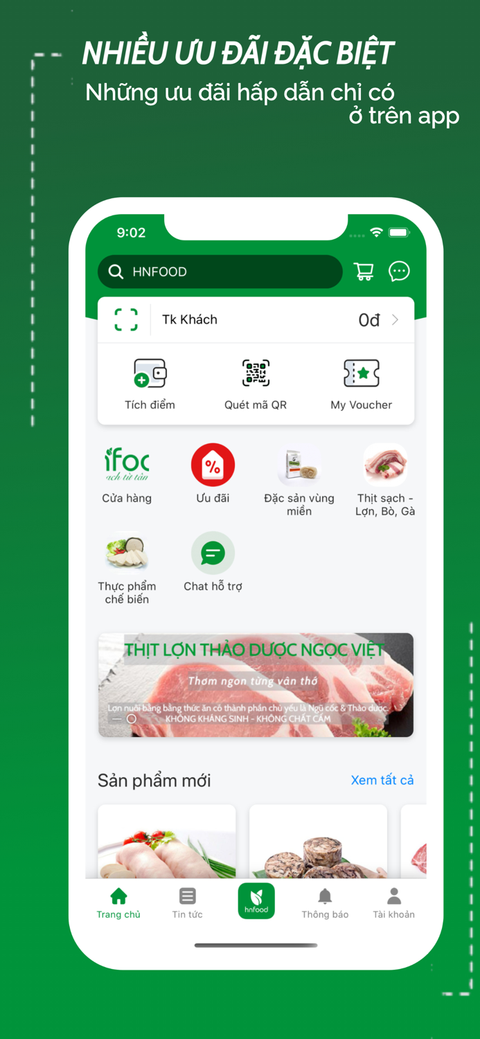 Hnfood-Cửa hàng thực phẩm sạch