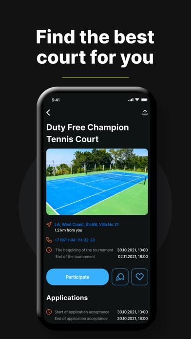Tennisist: tennis players app Screenshot