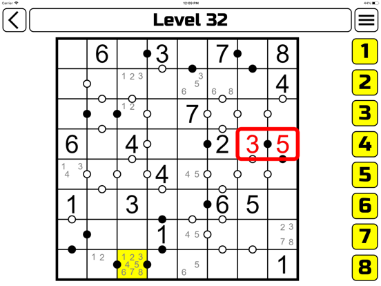 Kropki Puzzle iPad screenshot 6 - Games app