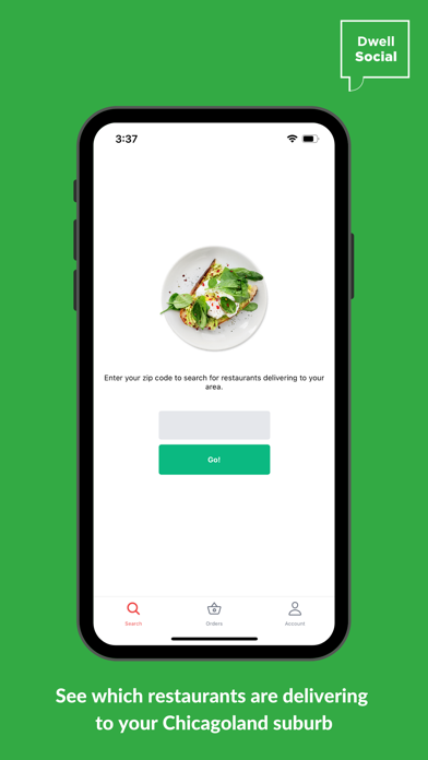 DwellSocial: Food Delivery Screenshot