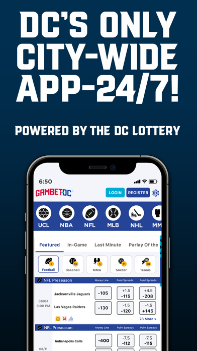 GambetDC: Sportsbook Screenshot