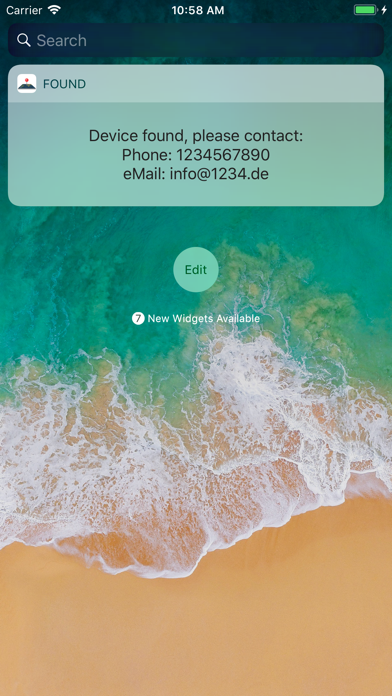 Phone found Screenshot
