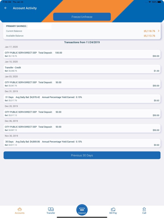 City Public Services/IBEW FCU iPad screenshot 3 - Finance app