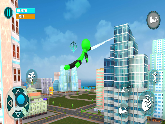 Grand Stickman City Hero Game