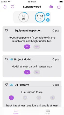 Game screenshot FLL Superpowered Scorer 2022 mod apk