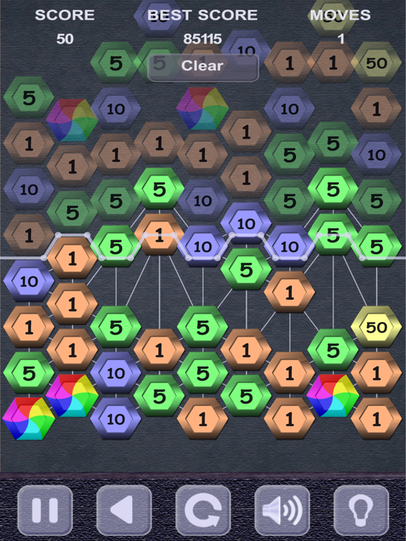 Big Hexagon Puzzle iPad screenshot