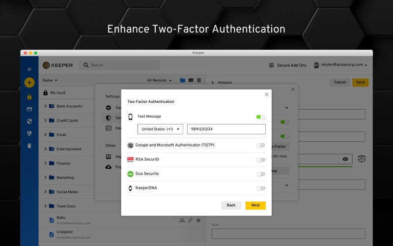 Keeper Password Manager Screenshot