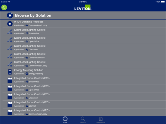 Leviton Title 20 & Title 24 iPad screenshot
