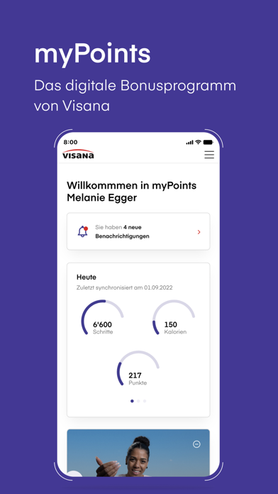 Visana-App Screenshot