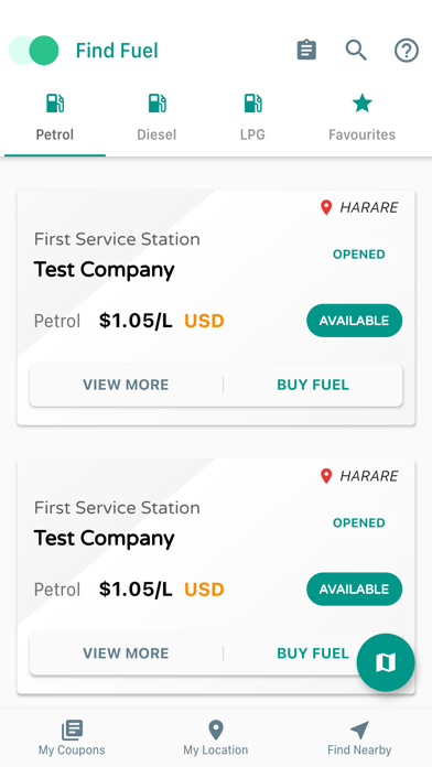FindFuel App Screenshot