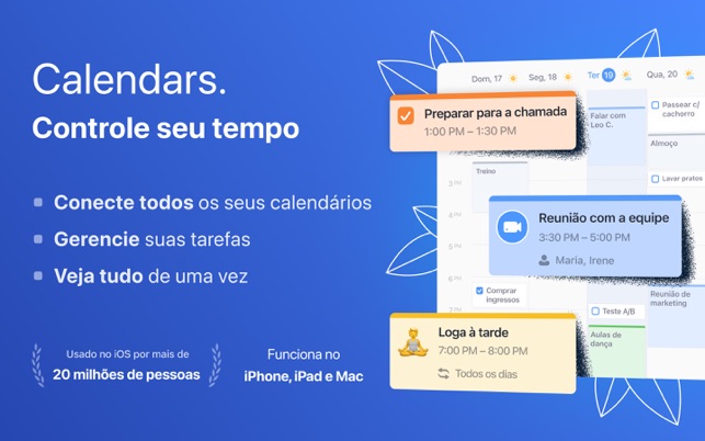 Novo app Calendars para Apple Watch: controle seu tempo