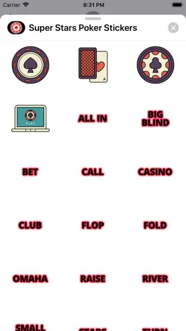 Game screenshot Super Stars Poker Stickers hack